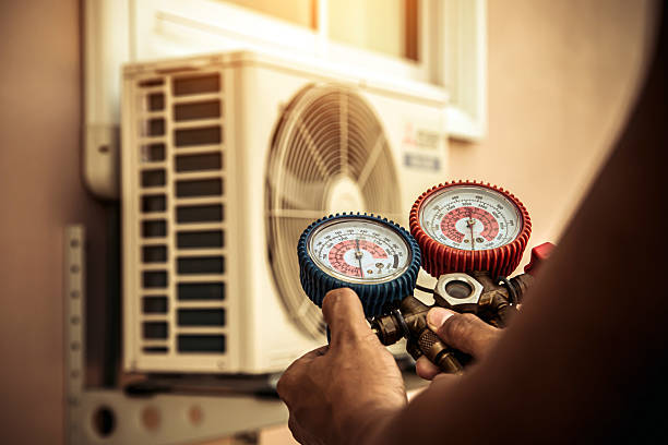 Professional Heat Pump Repair technician working in Ovid, MI